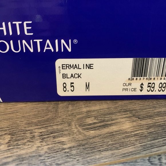 White Mountain Black 8.5 M Ermaline Ankle Strap Heels - Picture 5 of 6